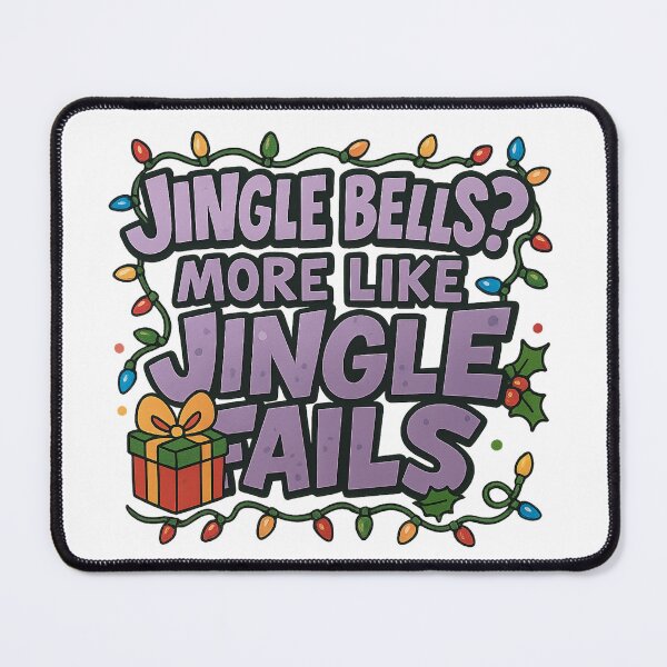 Item preview, Jingle Bells? More Like Jingle Fails – Funny Christmas Typography Design designed and sold by BrodaVibe.