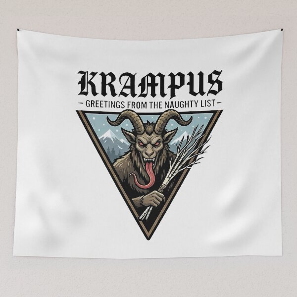 Item preview, Krampus Naughty List Christmas Holiday Folklore designed and sold by k3rstman1.