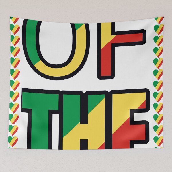 Item preview, Republic Of The Congo Flag Letters And Hearts designed and sold by TheIconSmith.