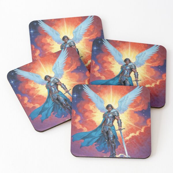 Item preview, Seraph of the Red Sun Archangel Michael designed and sold by AliceWhiteDF.