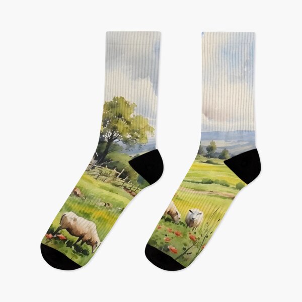Item preview, Countryside Watercolor Background 01 designed and sold by CharlieDesings.