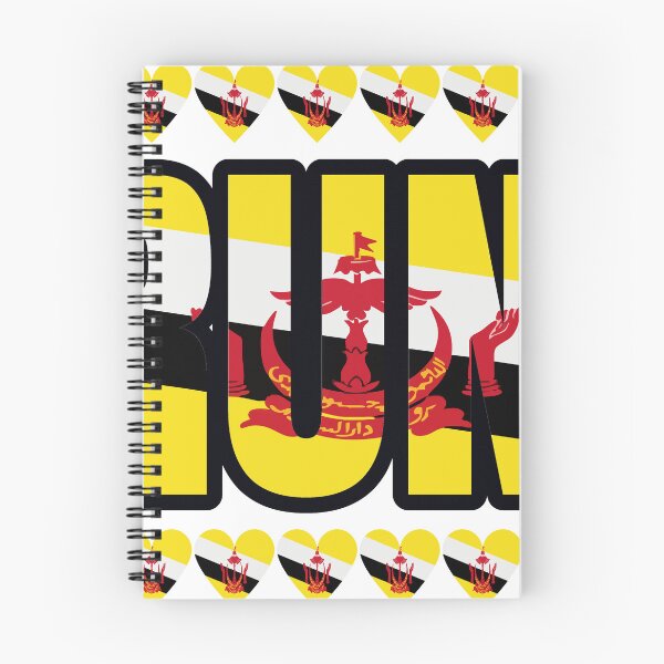 Item preview, Brunei Flag Letters And Hearts designed and sold by TheIconSmith.