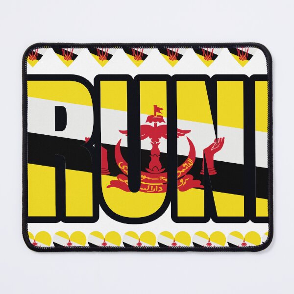 Item preview, Brunei Flag Letters And Hearts designed and sold by TheIconSmith.