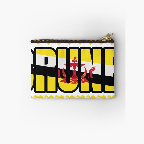 Item preview, Brunei Flag Letters And Hearts designed and sold by TheIconSmith.