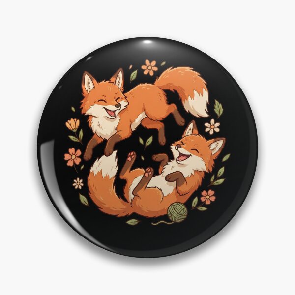 Item preview, Cute Playful Woodland Foxes Nature Animals designed and sold by k3rstman1.