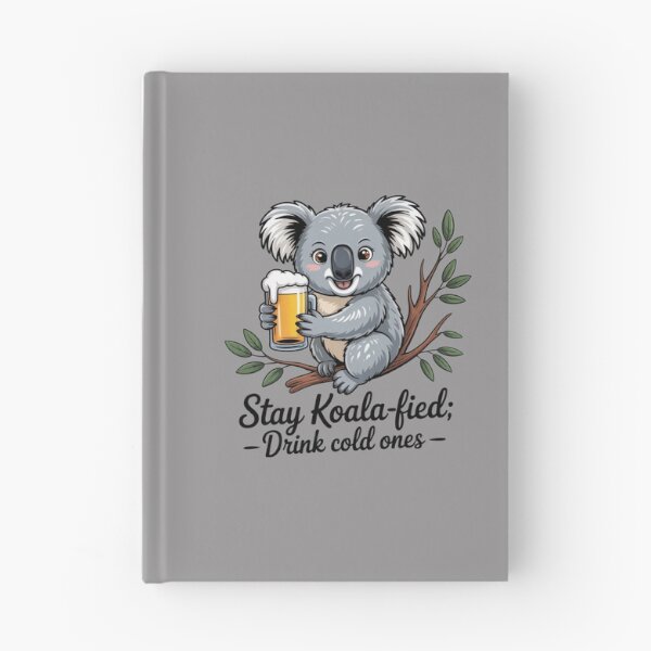 Item preview, Koala & A Cold One: Koala Edition - Funny Emu Animal Drinking T-Shirt designed and sold by Grang Art Artistic Designs.