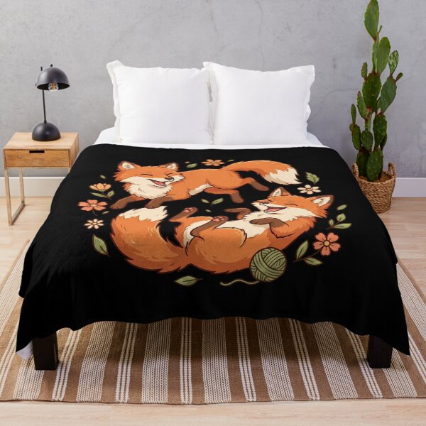 Item preview, Cute Playful Woodland Foxes Nature Animals designed and sold by k3rstman1.