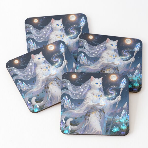 Item preview, Feline Lyran Cats – Mystical Star Cats designed and sold by SoniaSarkali.