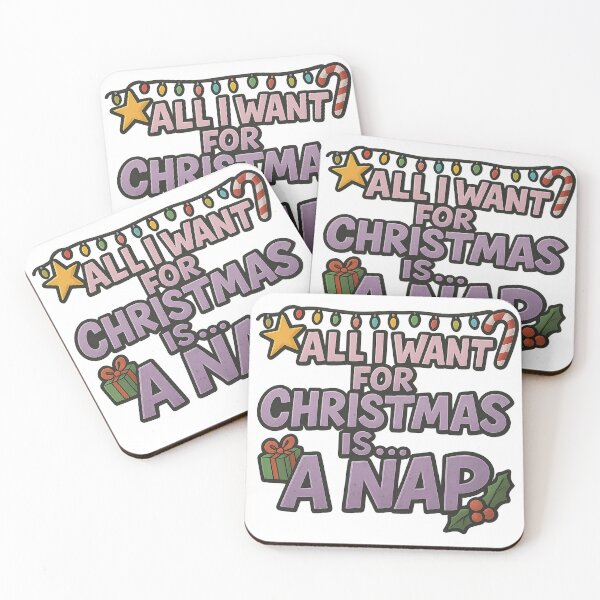 Item preview, All I Want for Christmas Is a Nap – Funny Holiday Typography Design designed and sold by BrodaVibe.