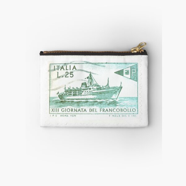 Item preview, Italian Italy Ship Vintage Green Postage Stamp designed and sold by red-amber65.