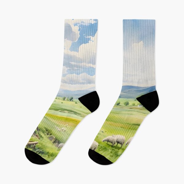 Item preview, Countryside Watercolor Background 02 designed and sold by CharlieDesings.