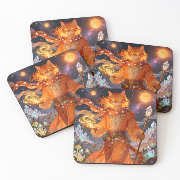 Item preview, Feline Lyran Cats – Mystical Star Cats designed and sold by SoniaSarkali.