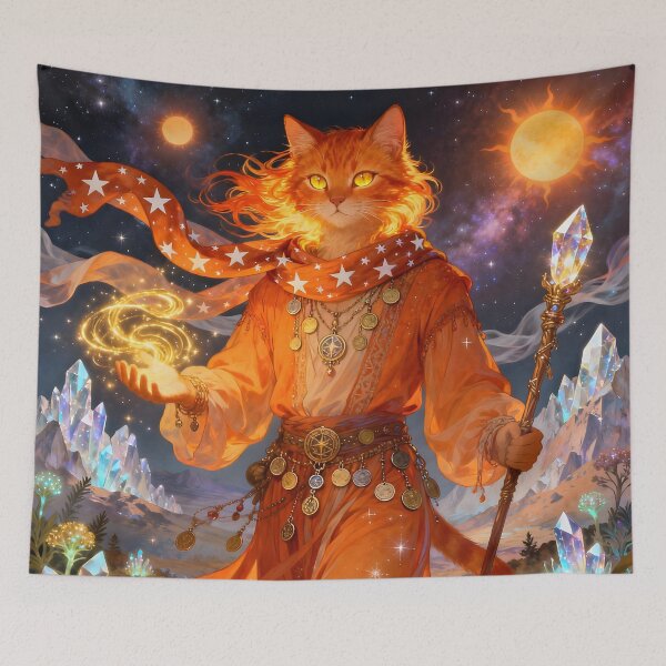 Item preview, Feline Lyran Cats – Mystical Star Cats designed and sold by SoniaSarkali.