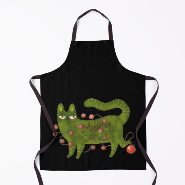Item preview, A cat who doesn't like Christmas, merry crisis, Christmas memes, green cat designed and sold by Dormitria.