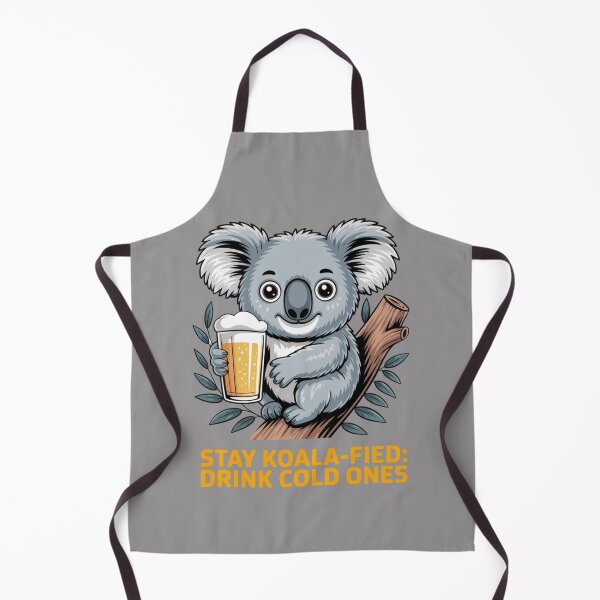 Item preview, Cheers from the Gumtree Koala: Koala Edition - Funny Emu Animal Drinking T-Shirt designed and sold by Grang Art Artistic Designs.