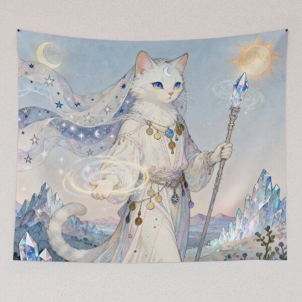 Item preview, Feline Lyran Cats – Mystical Star Cats designed and sold by SoniaSarkali.
