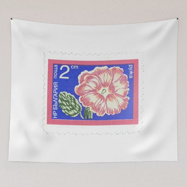 Item preview, Vintage Flowers Postage Stamp designed and sold by red-amber65.