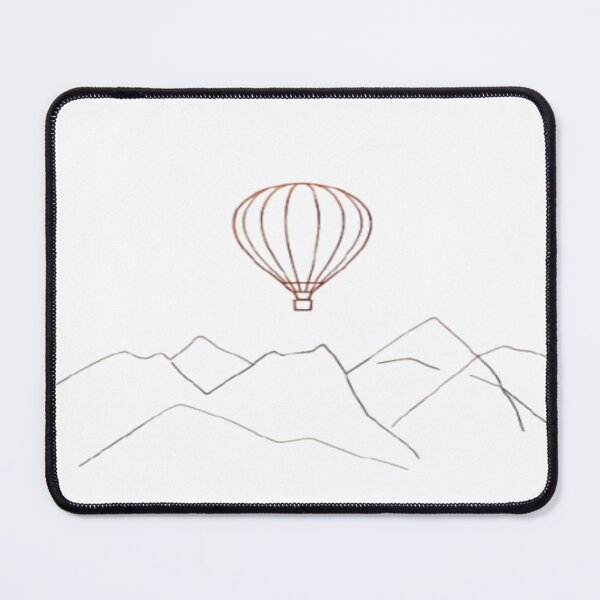 Item preview, Minimalist Hot Air Balloon Scene designed and sold by mari0n980.