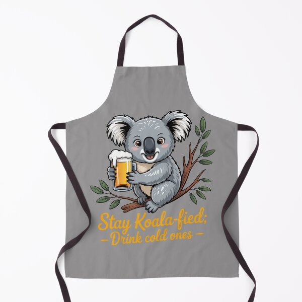 Item preview, Koala Happy Hour: Koala Edition - Funny Emu Animal Drinking T-Shirt designed and sold by Grang Art Artistic Designs.