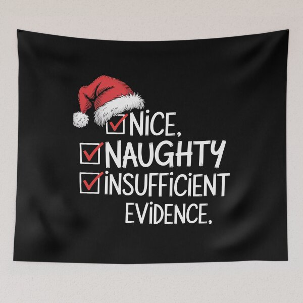 Item preview, Nice Naughty Insufficient Evidence Christmas designed and sold by HeinzanoWeno.