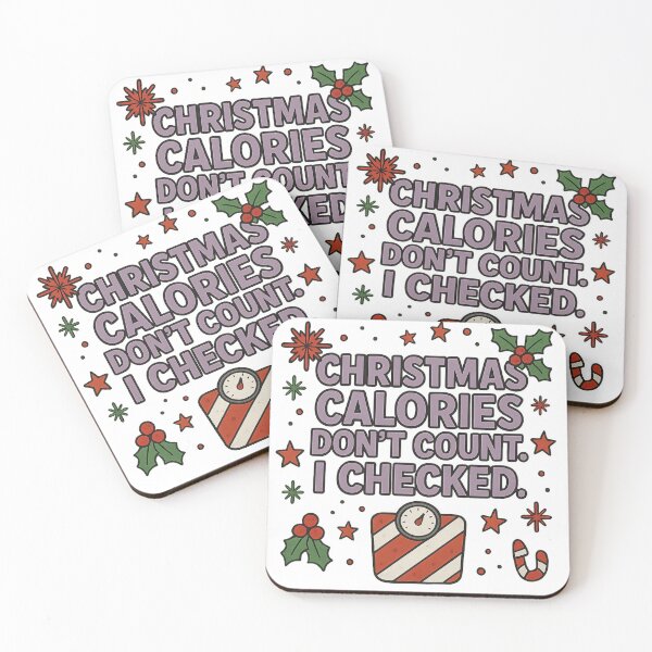 Item preview, Christmas Calories Don’t Count – Funny Holiday Typography Design designed and sold by BrodaVibe.