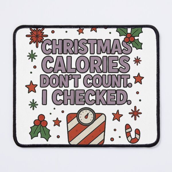 Item preview, Christmas Calories Don’t Count – Funny Holiday Typography Design designed and sold by BrodaVibe.