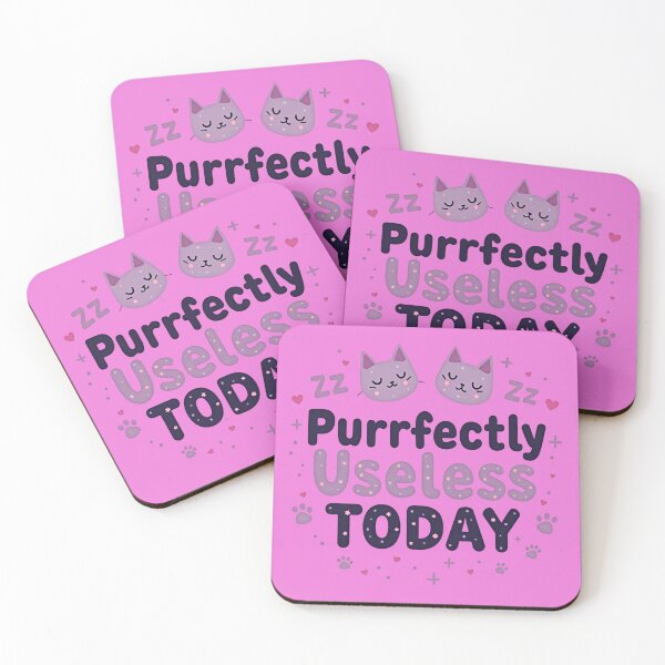Item preview, Purrfectly Useless Today | Cute Sleepy Cat Design designed and sold by TroyTheTerrific.
