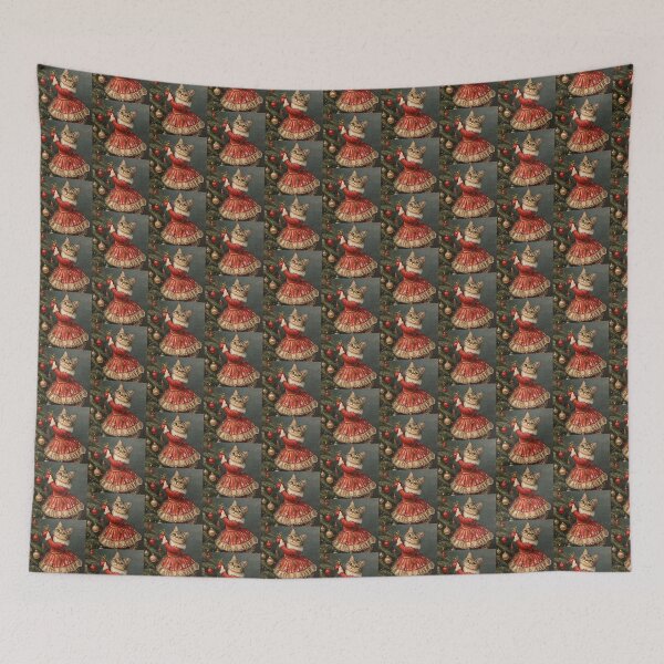 Item preview, Vintage Christmas Cat Decorating Tree designed and sold by Antonia2412.