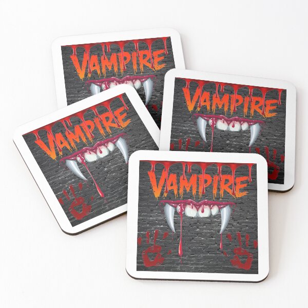 Item preview, vampire fangs with dripping blood, designed and sold by tsintsinshop.