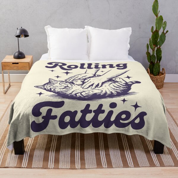 Item preview, Rolling Fatties Chubby Cat Retro Feline Lover designed and sold by Y-Vibes.