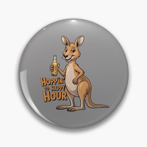 Item preview, Sinkin A Cold One: Funny Kangaroo Animal Drinking T-Shirt designed and sold by Grang Art Artistic Designs.