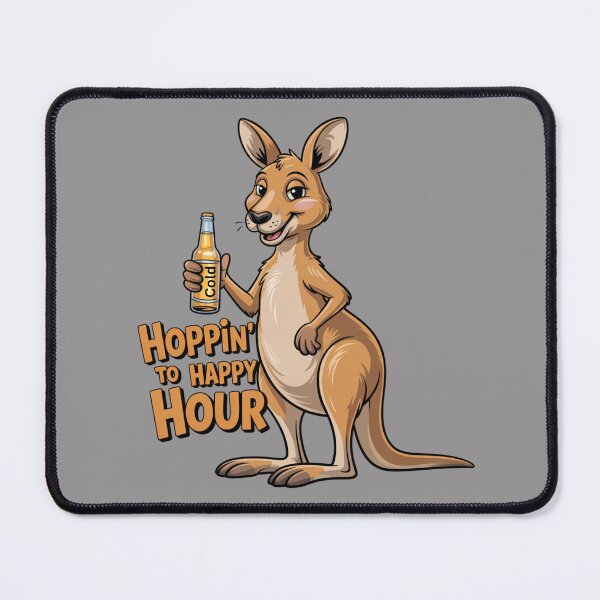 Item preview, Sinkin A Cold One: Funny Kangaroo Animal Drinking T-Shirt designed and sold by Grang Art Artistic Designs.
