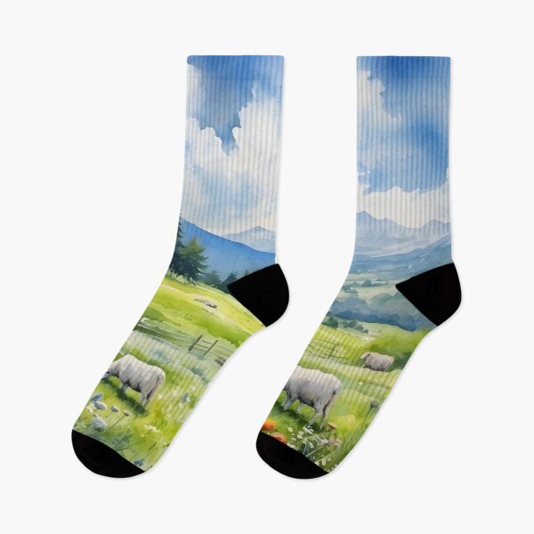 Item preview, Countryside Watercolor Background 05 designed and sold by CharlieDesings.