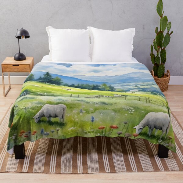 Item preview, Countryside Watercolor Background 05 designed and sold by CharlieDesings.