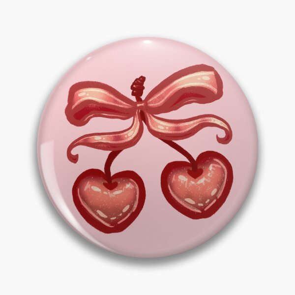 Artikelvorschau, Preppy Vintage Coquette Red Cherry Bow entworfen und verkauft von BluwTuwip.