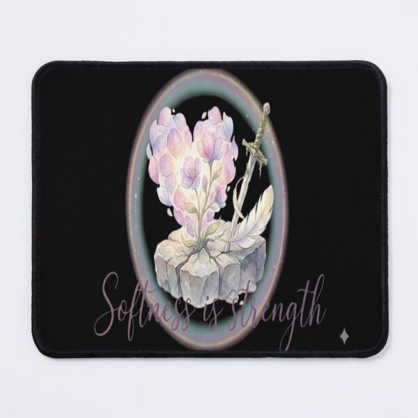 Item preview, Softness Is Strength – Feminine Emotional Power Quote | Gentle but Strong Aesthetic | Inspirational Print designed and sold by CutePearlStudio.