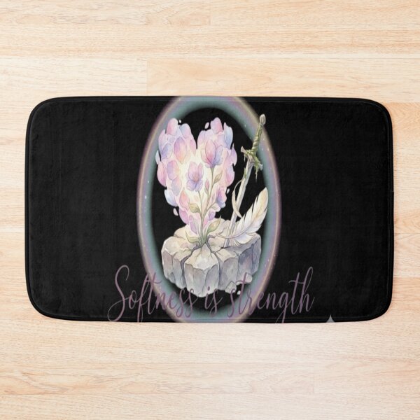 Item preview, Softness Is Strength – Feminine Emotional Power Quote | Gentle but Strong Aesthetic | Inspirational Print designed and sold by CutePearlStudio.