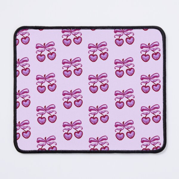 Item preview, Preppy Vintage Coquette Purple Cherry Bow  designed and sold by BluwTuwip.