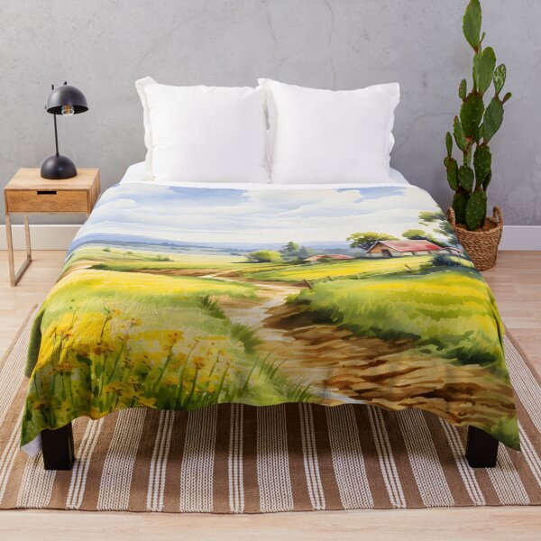 Item preview, Countryside Watercolor Background 06 designed and sold by CharlieDesings.