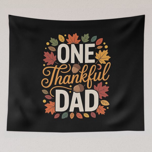 Item preview, One Thankful Dad Thanksgiving Family Autumn designed and sold by HeinzanoWeno.