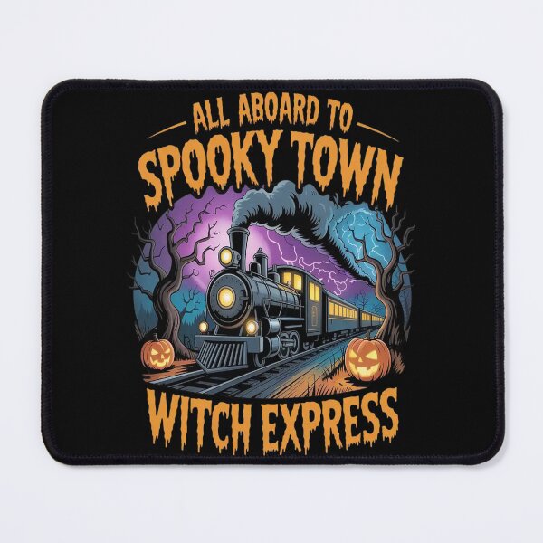 Item preview, Destination Haunt All Aboard To Spooky Town Witch Express Halloween Train Ride designed and sold by TeamLequid.