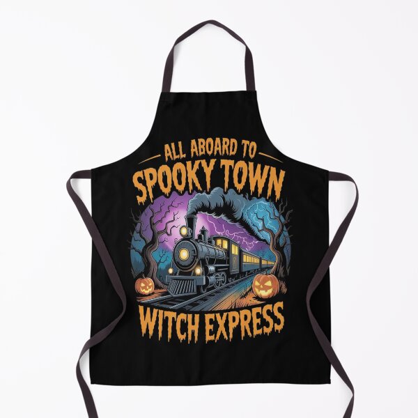 Item preview, Destination Haunt All Aboard To Spooky Town Witch Express Halloween Train Ride designed and sold by TeamLequid.