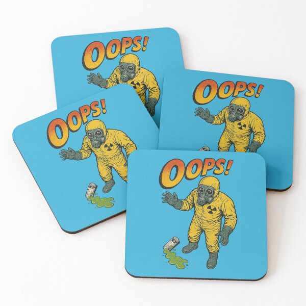 Item preview, Retro Hazmat Accident – “OOPS!” Toxic Spill Vintage Comic Art designed and sold by The Devil's Bargain.