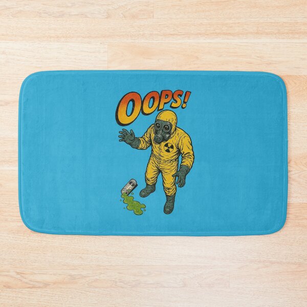 Item preview, Retro Hazmat Accident – “OOPS!” Toxic Spill Vintage Comic Art designed and sold by The Devil's Bargain.