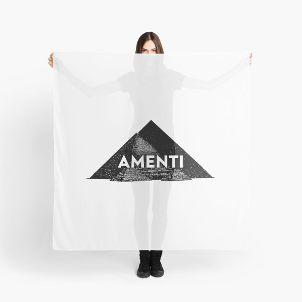 Aperçu de l'œuvre Amenti – Illustration monochrome de pyramide créée et vendue par RED-MOUSE.