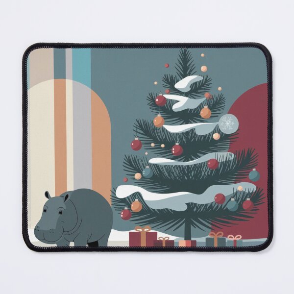 Item preview, Hippo Frosty Christmas designed and sold by NeatThingLover.