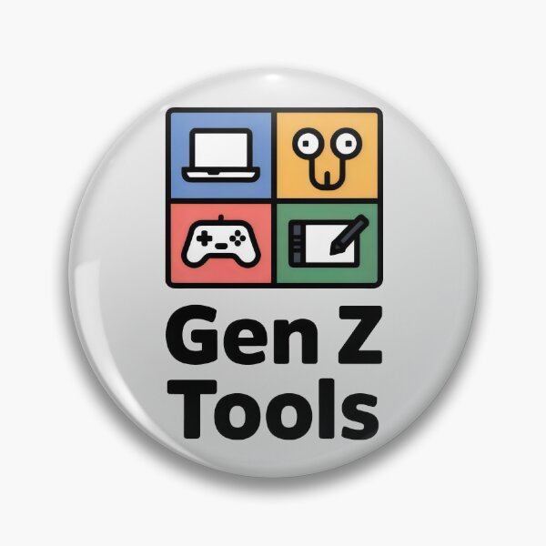 Item preview, Gen Z Tools Grid Design with Laptop, Gamepad, Drawing Tablet and Plug-Face Icon designed and sold by SplashTastic.
