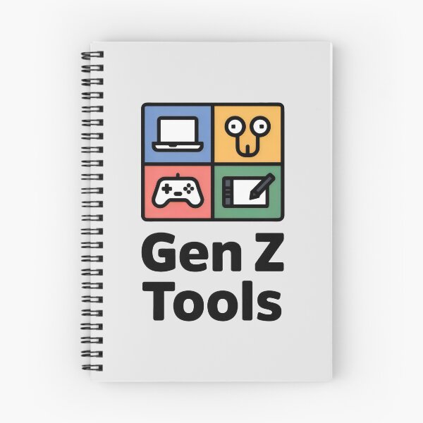 Item preview, Gen Z Tools Grid Design with Laptop, Gamepad, Drawing Tablet and Plug-Face Icon designed and sold by SplashTastic.