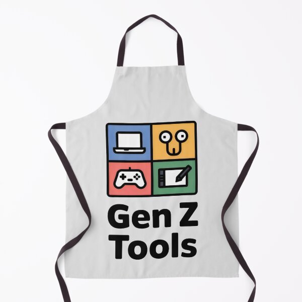 Item preview, Gen Z Tools Grid Design with Laptop, Gamepad, Drawing Tablet and Plug-Face Icon designed and sold by SplashTastic.