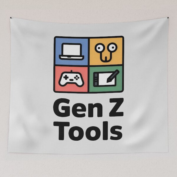 Item preview, Gen Z Tools Grid Design with Laptop, Gamepad, Drawing Tablet and Plug-Face Icon designed and sold by SplashTastic.